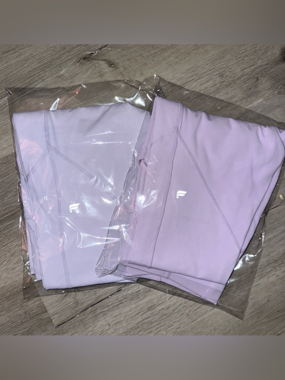 BUNDLE Fabletics PureLuxe Light Purple and lilac Capri Leggings